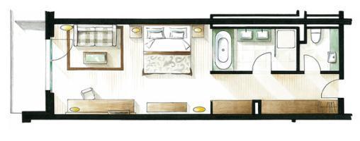 Le Petit Cervin Hotell Zermatt Exteriör bild Floorplan of a typical static