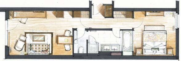 Le Petit Cervin Hotell Zermatt Exteriör bild A section of the proposed hotel